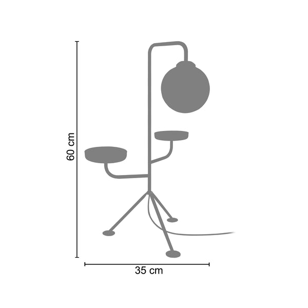 <transcy>Candeeiro de Mesa FLOREALE  35cm - 1 Luz </transcy>