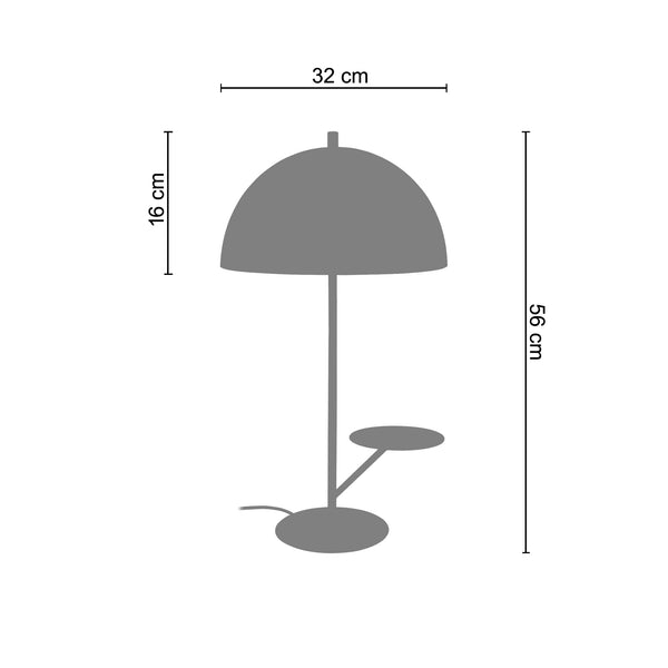 <transcy>Candeeiro de Mesa FLORAL  30cm - 1 Luz </transcy>