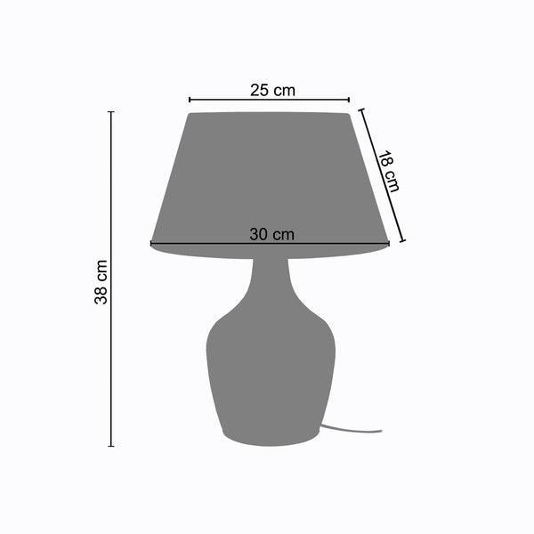 Lampe a Poser REFLEX BOUTEILLE 30cm - 1 Lumière