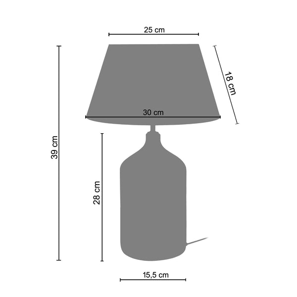 Lampe a poser REFLEXION 30cm - 1 Lumière