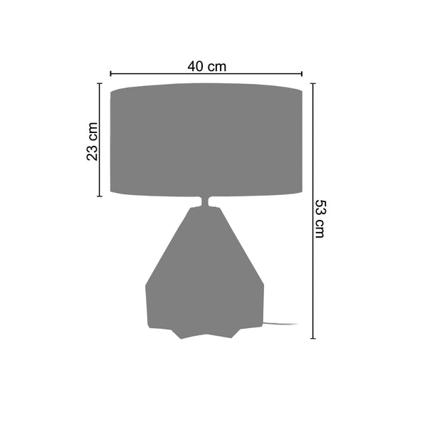 <transcy>Candeeiro de Mesa HELSINKI  40cm - 1 Luz </transcy>