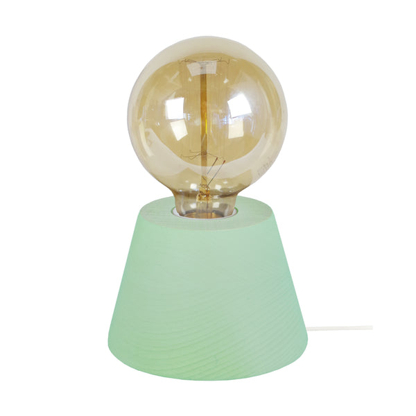 Lampe a poser BOIS CONE 11cm - 1 Lumière