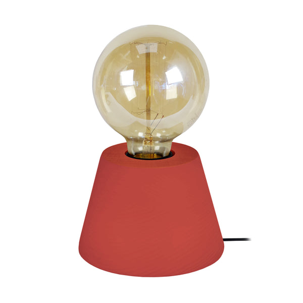 Lampe a poser BOIS CONE 11cm - 1 Lumière