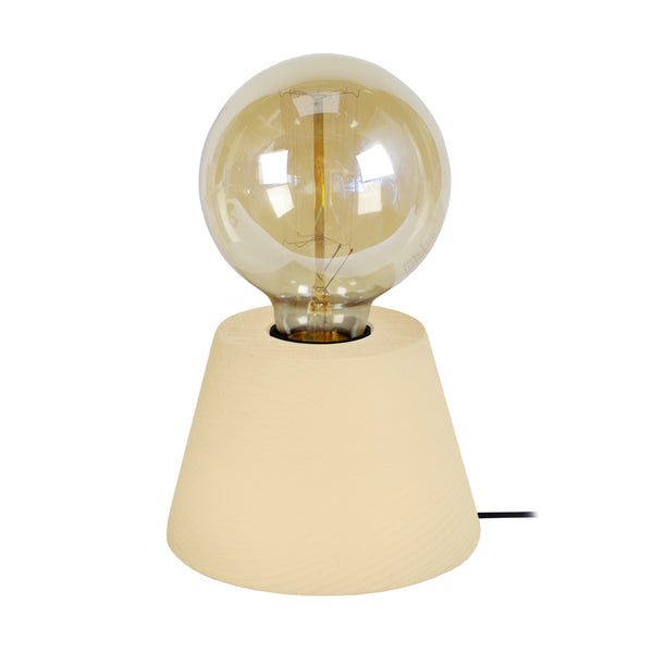 Lampe a poser BOIS CONE 11cm - 1 Lumière