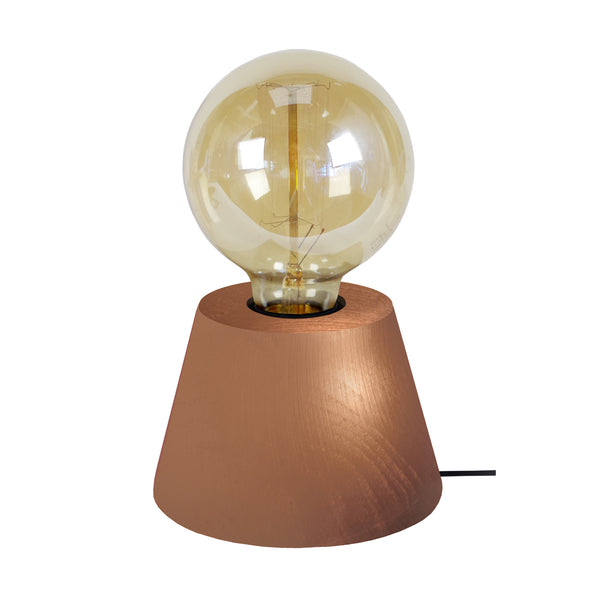 Lampe a poser BOIS CONE 11cm - 1 Lumière