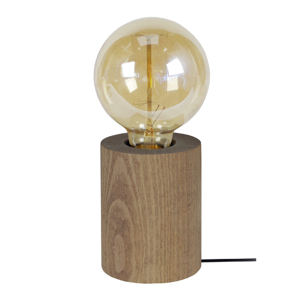 Lampe a poser BOIS CYLINDRE 8cm - 1 Lumière