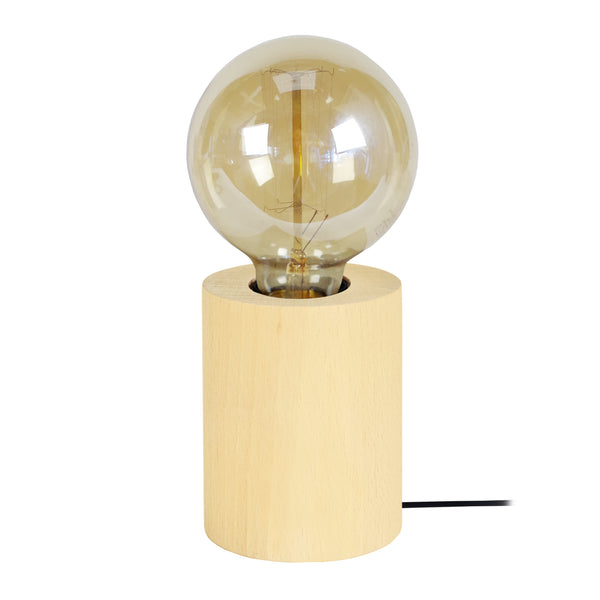 Lampe a poser BOIS CYLINDRE 8cm - 1 Lumière