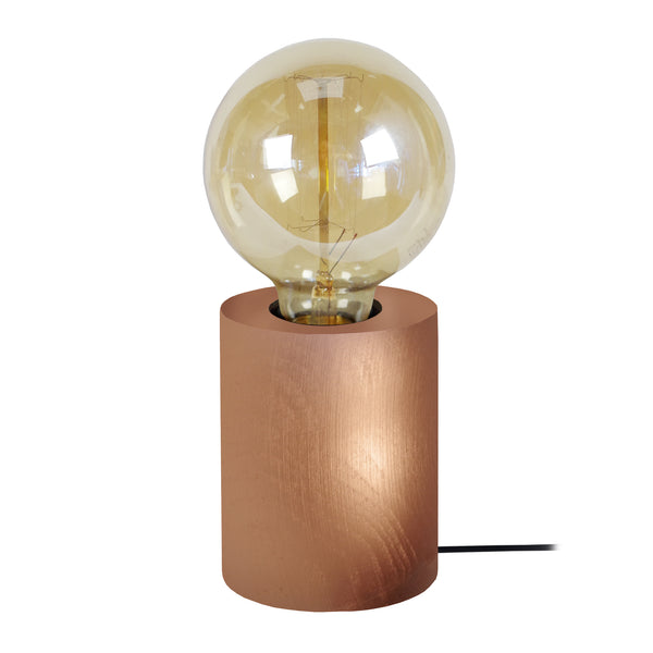 Lampe a poser BOIS CYLINDRE 8cm - 1 Lumière