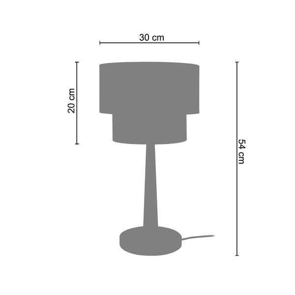 <transcy>Candeeiro de Mesa COCHIN  30cm - 1 Luz - SKU 66219</transcy>