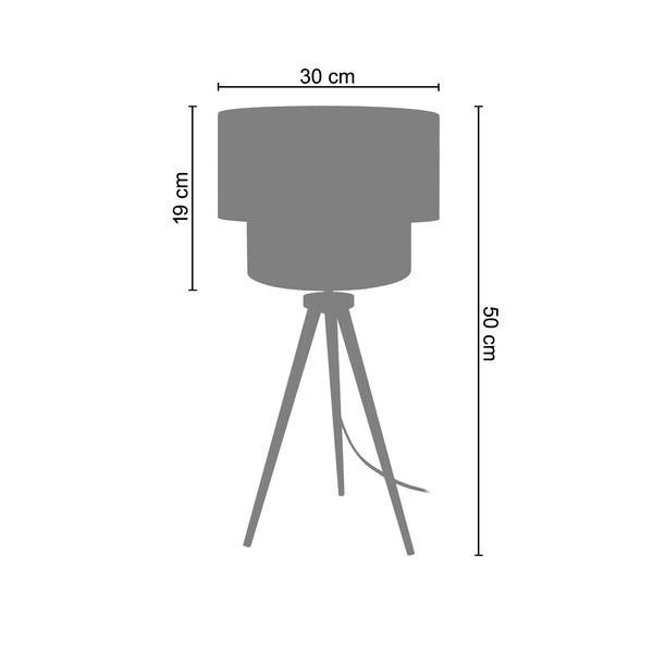 <tc>Candeeiro de Mesa COCHIN T  30cm - 1 Luz </tc>