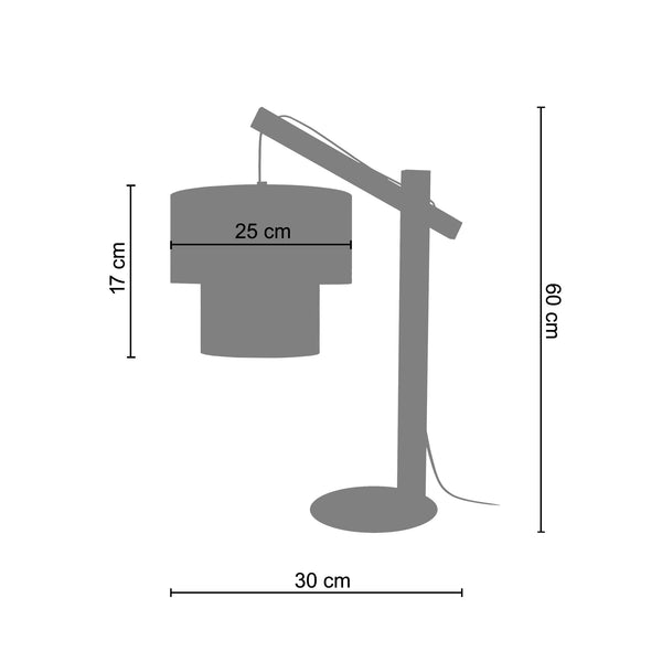 <tc>Candeeiro de Mesa COCHIN P  30cm - 1 Luz </tc>