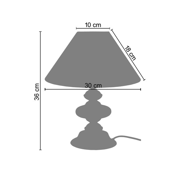 Lampe a Poser HUIT HARD 30cm - 1 Lumière