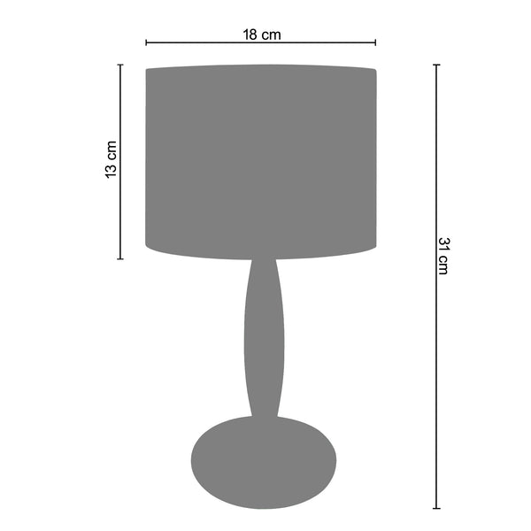 <transcy>Candeeiro de Mesa SKREPPA  18cm - 1 Luz </transcy>