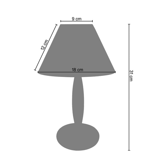 <transcy>Candeeiro de Mesa SKREPPA 1  18cm - 1 Luz </transcy>