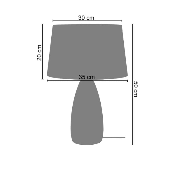 Lampe a poser PÂTE DE VERRE 35cm - 1 Lumière