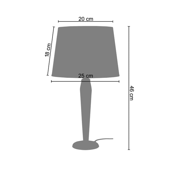 Lampe a poser DINA B 25cm - 1 Lumière