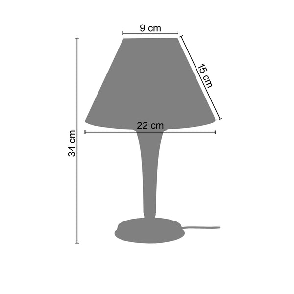 <transcy>Candeeiro de Mesa KIROGA 22cm - 1 Luz </transcy>