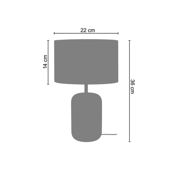 Lampe a poser GUSTTAVO I  22cm - 1 Lumière