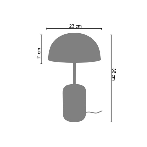 Lampe a poser GUSTTAVO MÉTAL 23cm - 1 Lumière