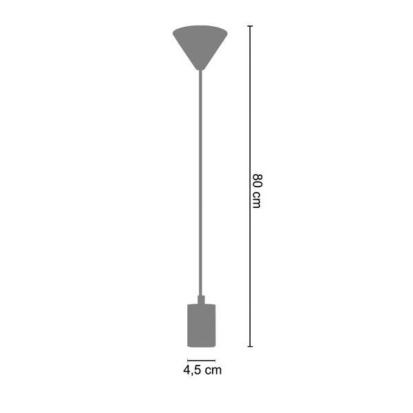 <tc>Acessório PENDEL CUI 4,5cm - 1 Luz </tc>