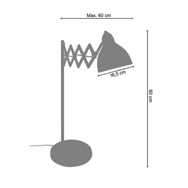 Lampe a poser HARMONICA 60cm - 1 Lumière