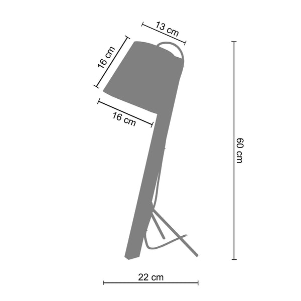 Lampe a poser FITZGERALD 22cm - 1 Lumière