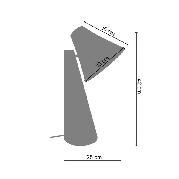 <transcy>Candeeiro de Escritório NILLO  25cm - 1 Luz </transcy>