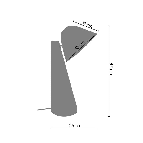 <tc>Candeeiro de mesa NELLA 25cm - 1 luz</tc>