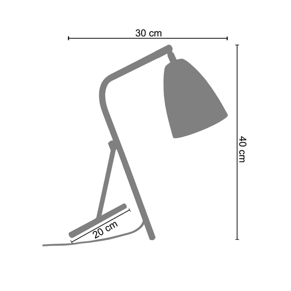 <tc>Candeeiro de mesa OLOF  30cm - 1 Luz </tc>