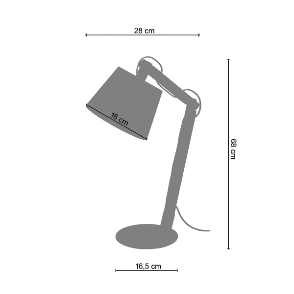 <tc>Candeeiro de mesa HARRI  18cm - 1 Luz </tc>