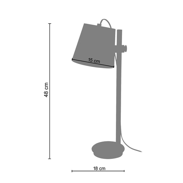 <tc>Candeeiro de mesa HARRI  18cm - 1 Luz </tc>