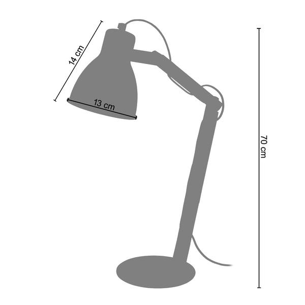 <tc>Candeeiro de mesa KNUD 28cm - 1 Luz </tc>