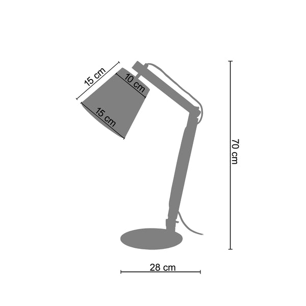 <tc>Candeeiro de mesa LOFOTEN 28 cm- 1 luz</tc>