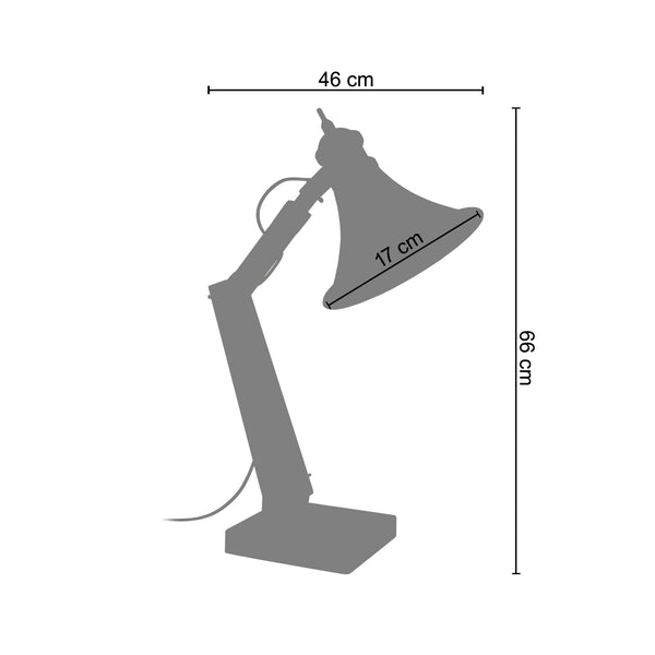 <tc>Candeeiro de Mesa IRON  17cm - 1 Luz </tc>