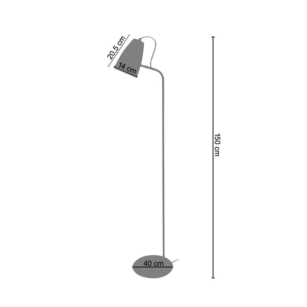 <tc>Candeeiro Pé Alto LARSEN  40cm - 1 Luz .</tc>