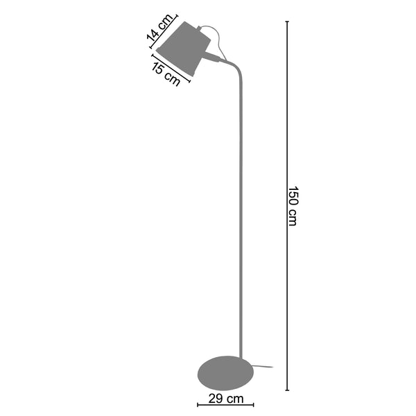 Lampadaire FACTORY 40cm - 1 Lumière