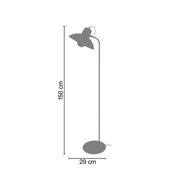 <transcy>Candeeiro pé alto DEMI-LUNE 29cm - 1 Luz </transcy>