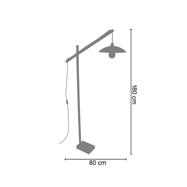 <transcy>Candeeiro Pé Alto PILORI KROA  80cm - 1 Luz - SKU 95269</transcy>