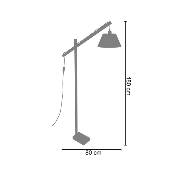 Lampadaire PILORI POLYCONE 80cm - 1 Lumière