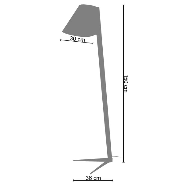 <transcy>Candeeiro Pé Alto BILEZA 36cm - 1 Luz </transcy>