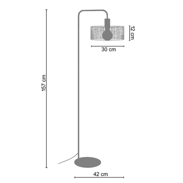 Lampadaire NOIRON 42cm - 1 Lumière