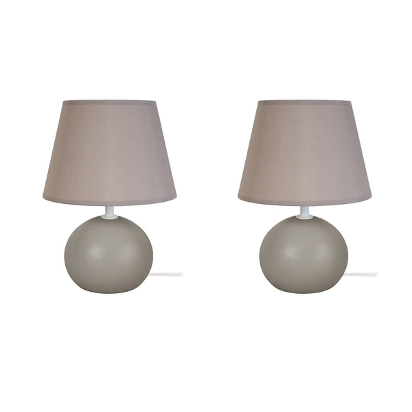 Lampe a poser BOULE BOIS-LT2 18cm - 1 Lumière