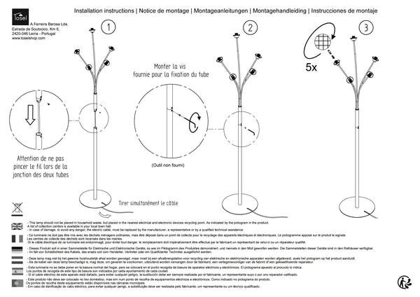 Lampadaires Instructions