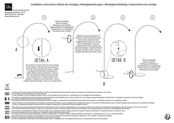 Lampadaires Instructions