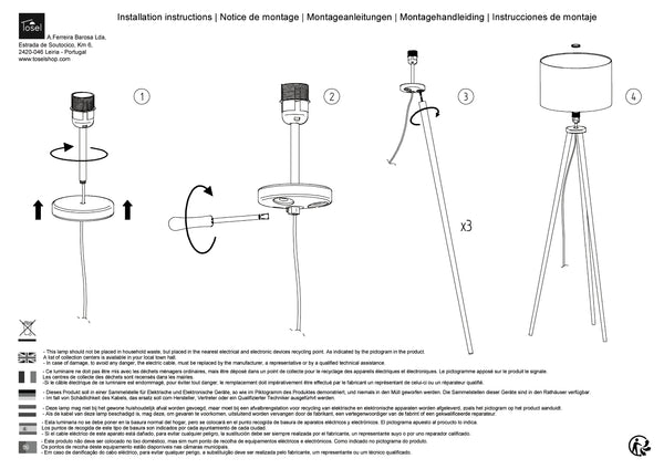 Lampadaires Instructions