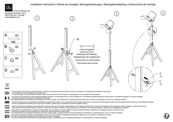 Lampadaires Instructions