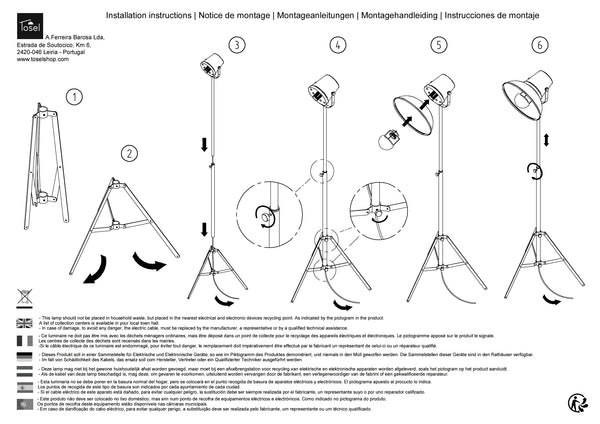 Lampadaires Instructions