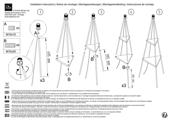 Lampadaires Instructions