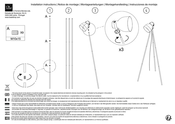 Lampadaires Instructions