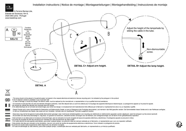 Lampadaires Instructions